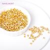 3MM 4MM 18K Gold Plated Brass Irregular Cut Corner Rhombus Beads Metal Spacer Beads For Jewelry Making DIY Bracelets Accessories