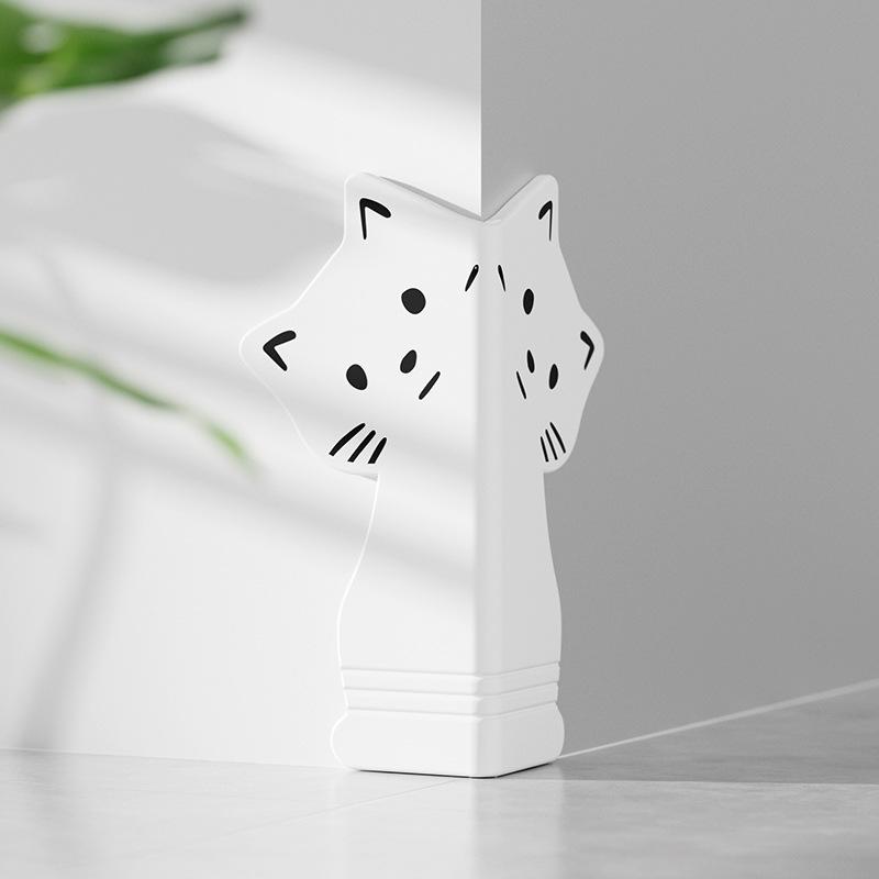 4pcs.2025 New Silicone Cartoon Corner Protectors, Full-Wrap Adhesive Guards for Table & Wall, Baby Home Safety Bumpers.