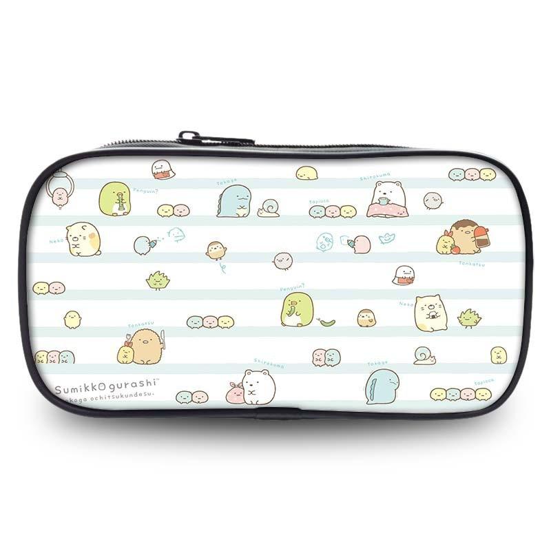 Söt pennställ från Sumikkogurashi i slitstarkt nylon för skol- och kontorsmaterial