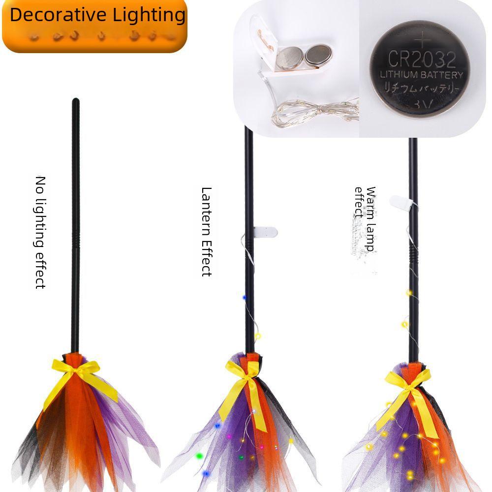 New Halloween Magic Broomstick Prop Removable Harry Potter Style For Festive Decorations
