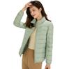 Damen Ultraleicht 90% Weiße Entendaunenjacken Damen Langarm Parkas Weicher Stoff Kurze Oberteile Mantel Windbreaker