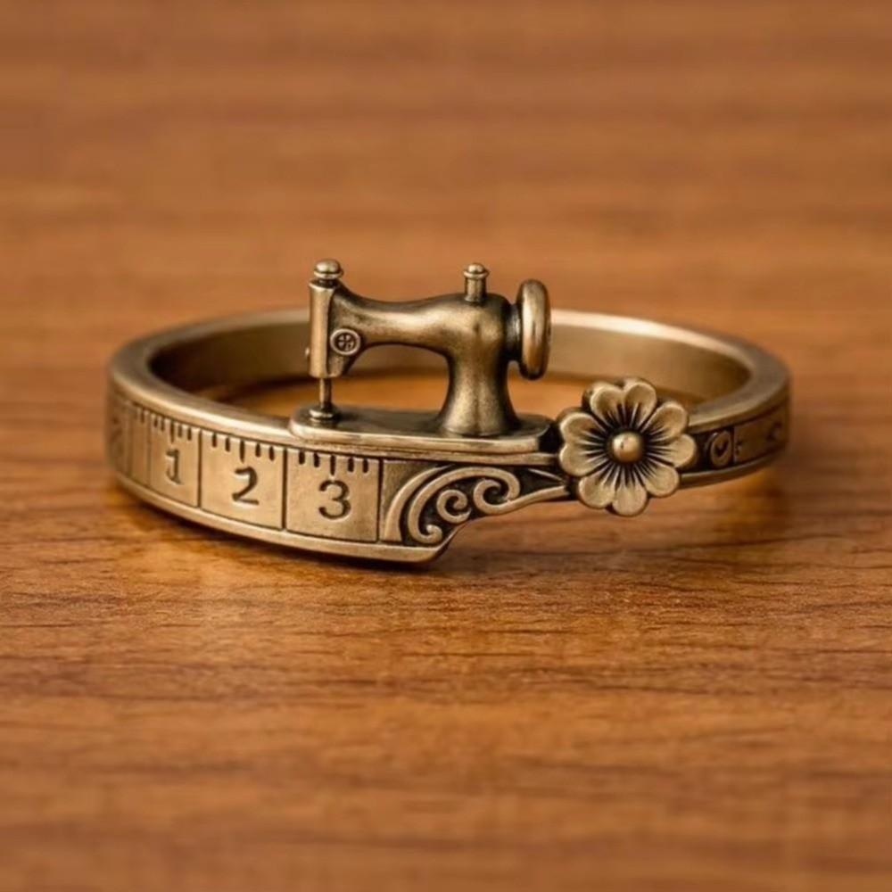 Adjustable Sewing Machine Themed Bracelet Sewing Lover's Bracelet  for Women