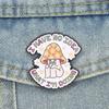 Floral Mushroom Enamel Pins I Have No Idea What I'm Doing Brooches Lapel Badge Cartoon Jewelry Accessory Gifts For Friends