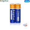KEPTU 1.2V AA Rechargeable Batteries 2500mAh Ni-MH 100% Original High Capacity Current AA Battery Rechargeble for Camera Toys KTV