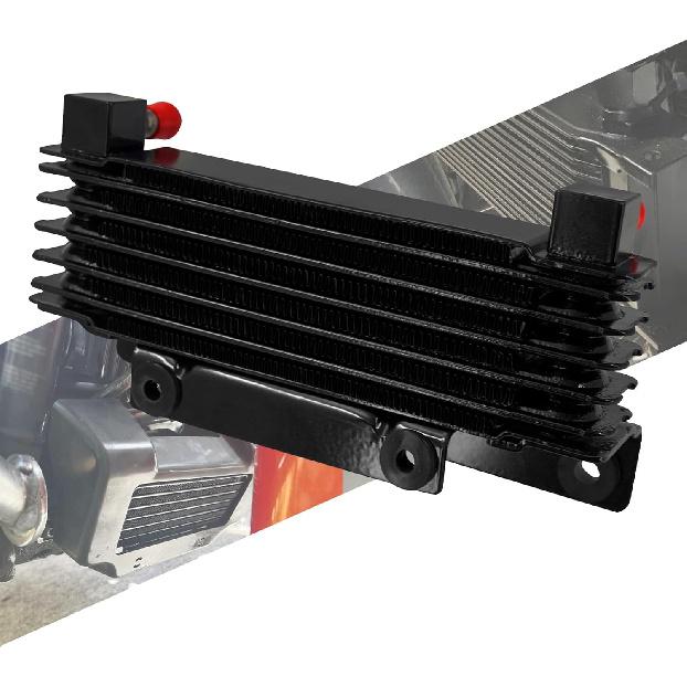 Motorcycle Oil Cooler Cooling Radiator Replacement Engine Oil Cooler Kit Fit For Road King Street Glide Electra Glide Road Glide Tri Glide 2009-2016