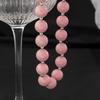 Pink Beaded Necklace Simple Collar Necklace Fashion Jewelry Clavicle Chain Gift