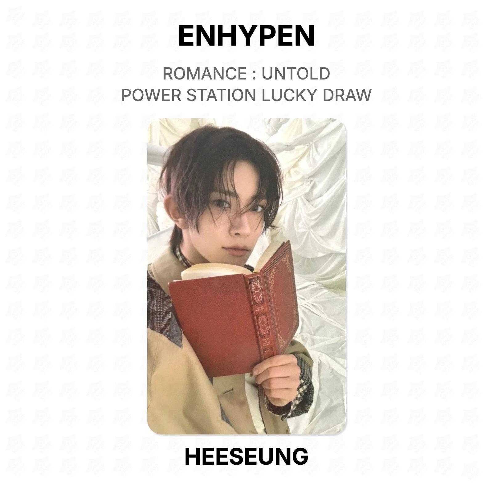 ENHYPEN ROMANCE : UNTOLD POWER STATION LUCKY DRAW Official Photocard HEESEUNG