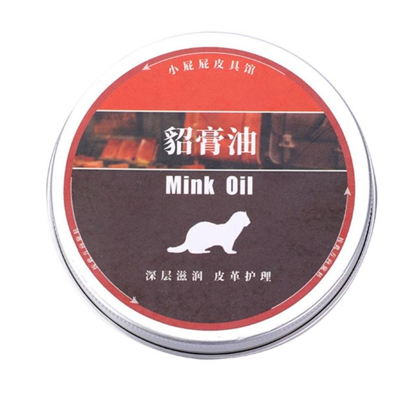 Leather Conditioning Balm Natural Minks Oil Leather Product Care Balm for Softness and Shines Restoring 1