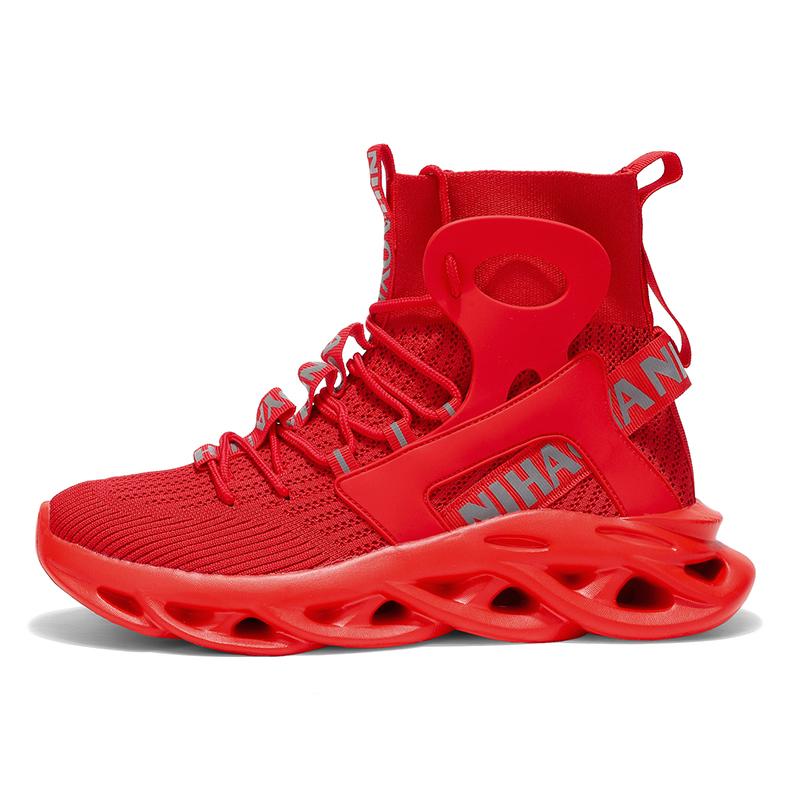 TUINANLE Tides Men Breathable High Top Tenis Sneakers Sport Running Casual Lace Up Walking Sneakers