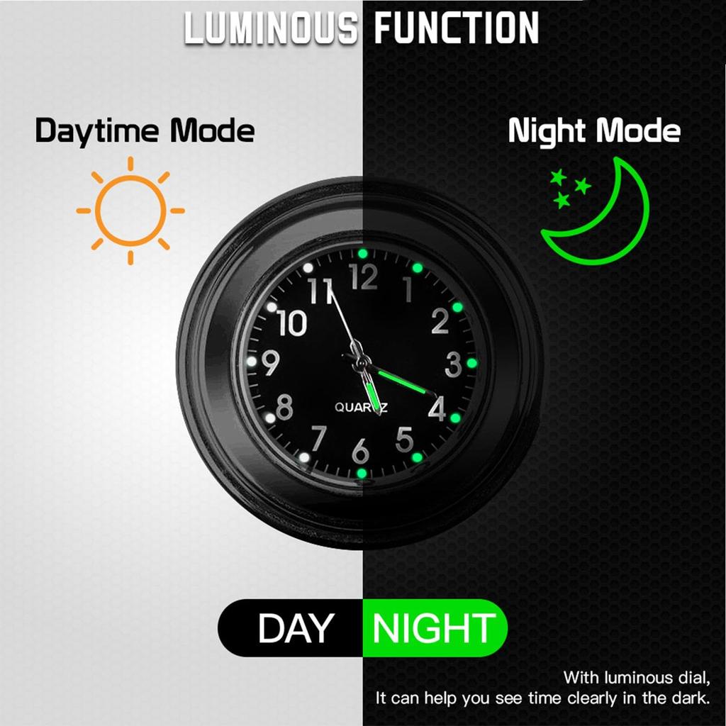 Dial Bike Watch - Accurate Waterproof Watch | Fits 22-25.4 Mm Handlebar Riding