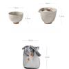 Persimmon Ruyi Travel Tea Set Kuaike Cup Teapot Portable One Pot Two Cups Single Kung Fu Tea Cup Personal Special