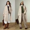 Chuyu Women's 2025 Winter Luxury Camel Wool Blend Long Overcoat