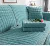 Thickened Plush Sofa Mat Winter Style Anti Slip Black Color Seat Cushion Leather Sofa Special Sofa Cushion Sofa Cover