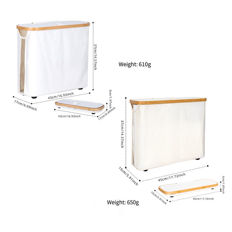 Toilet Paper Storage, Toilet Paper Roll Storage Basket, Fabric Tissue Holder, Dust-proof and Water-proof Bathroom Storage Basket