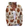 2026 Foreign Trade New 3D Digital Printing Cardigan Knitted Jacket Women's Clothing Early Spring and Autumn Factory Wholesale