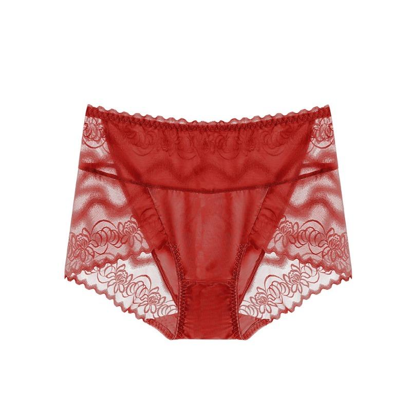 

Нижнее белье Splicing, женские кружевные трусики, высокая талия, утягивающие хлопковые трусики с обхватом бедер, дышащие элегантные женские трусики One size