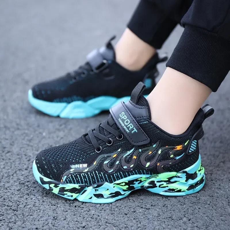 Quality Kids Shoes Children's Fashion Boy Running Sneakers Non-slip Lightweight Sports Children Shoes Quality