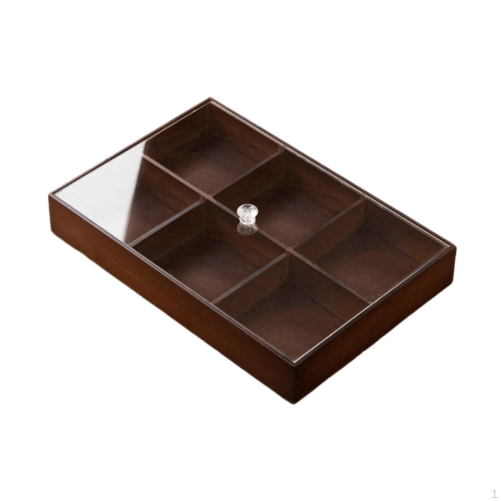 

Разделенный поднос для закусок, тарелка для закусок, блюда с крышкой, для 6 grids