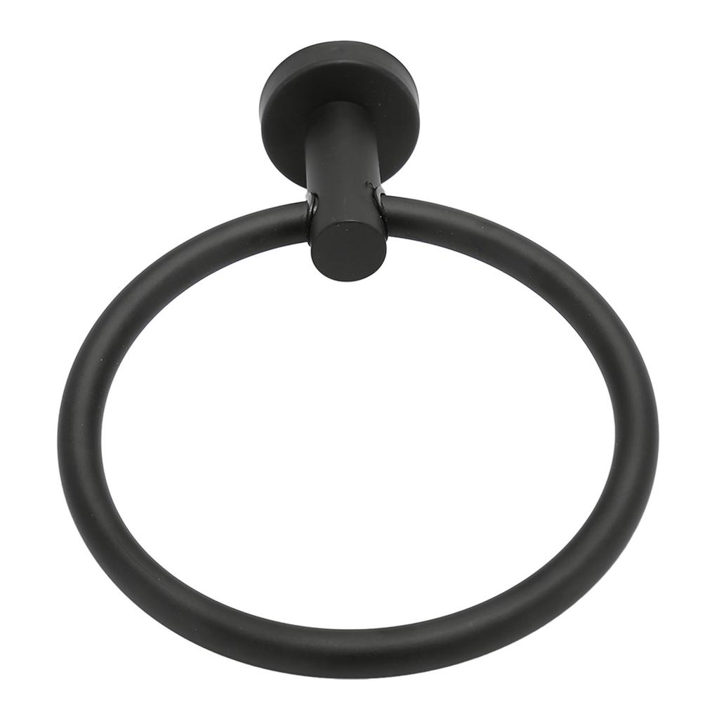 Towel Ring Matte Black Towel Hanger Stainless Steel Anti Rust Wall Mount Modern Towel Holder for