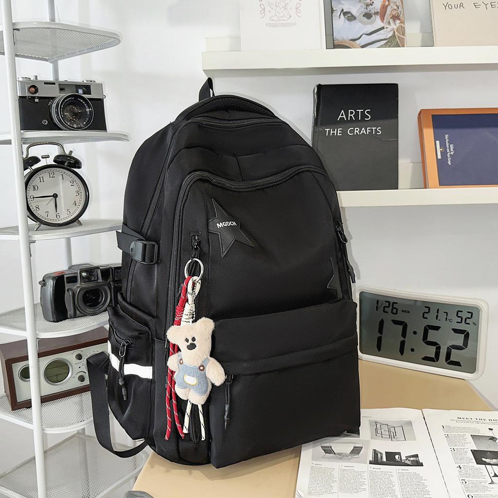 Schoolbag backpack design sense niche students junior high school students large capacity Japanese Korean version schoolbag cool fashion backpack