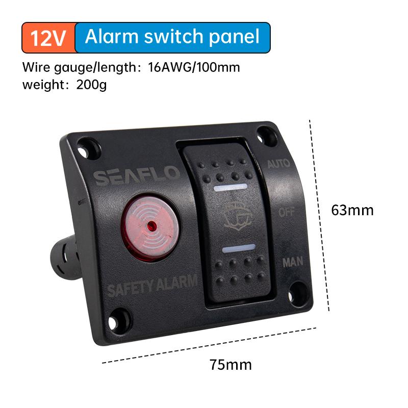 Marine water level sensing switch panel automatic alarm system bilge pump alarm sensing accessories SFASP1-01