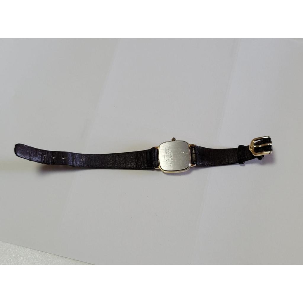Used [Working Item] Luxury CITIZEN EXCEED 4-101251 Y Quartz Square 2-Hand EGP30 Gold Watch Gold Dial Retro Vintage Antique Men's Ladies Dress Watch