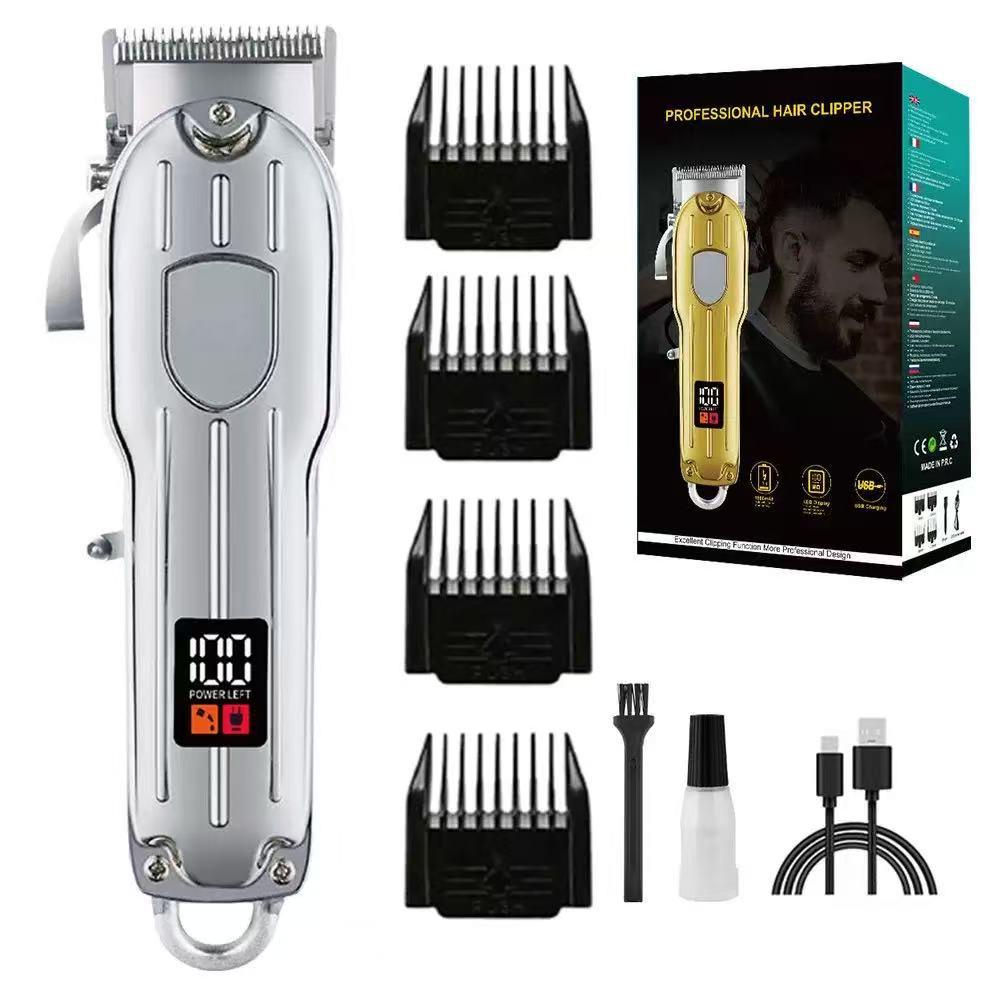 Best-Selling High-Power Metal Men's Hair Clipper & Electric Trimmer for Home & Barber Use