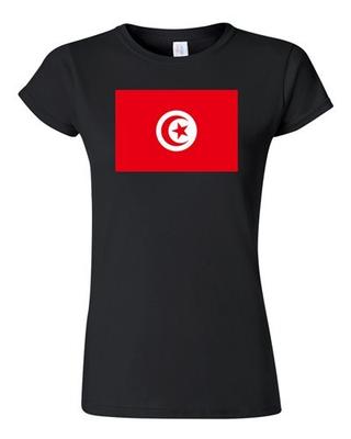 Junior Tunesië Landvlag Tunesië Arabische Staat Natie Patriotisch DT T-shirt Unisex T-shirt