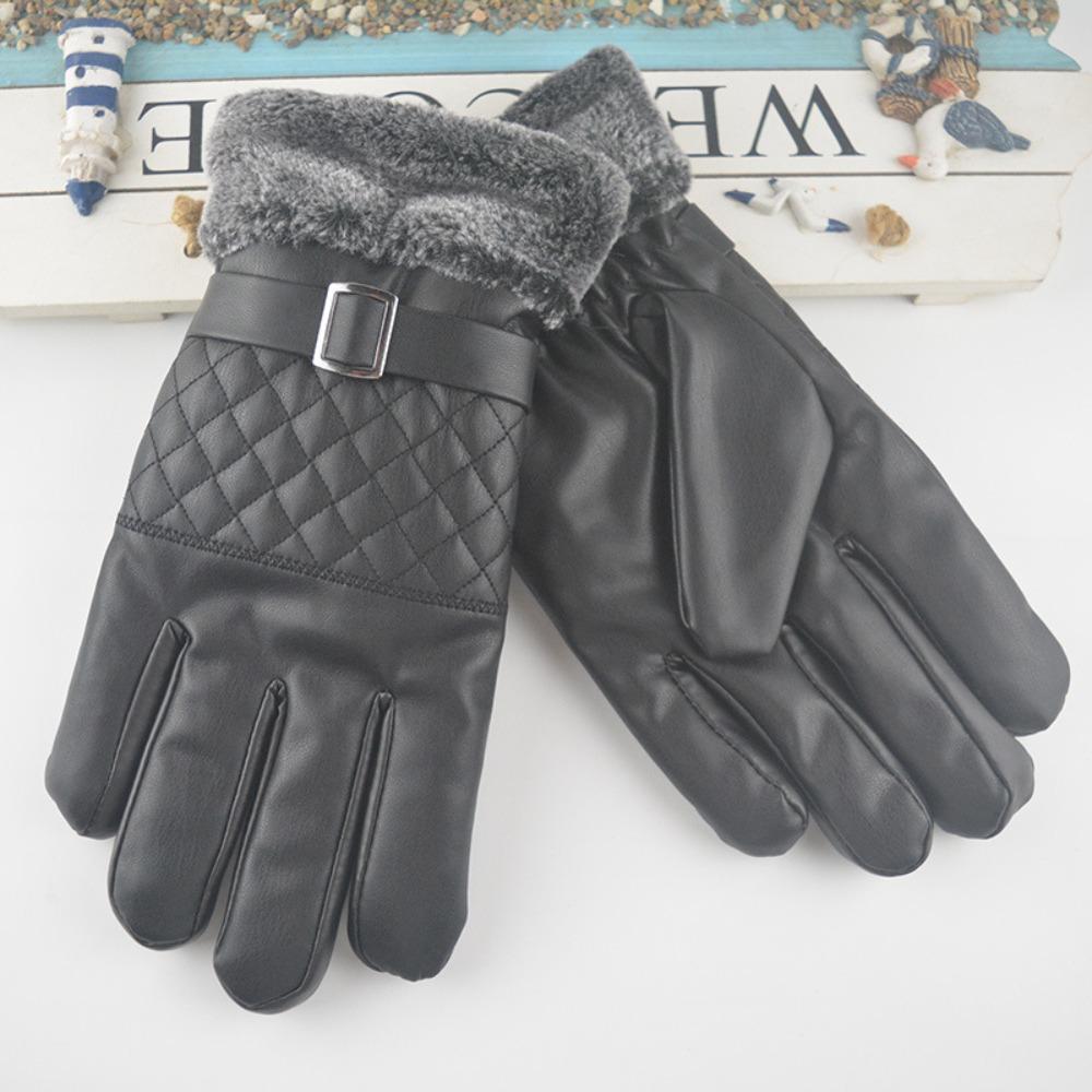 Nye herre hårete varme hansker, vanntette og fleece skinnhansker for vinterkjøring, produsent av fritidshansker