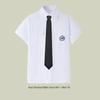 Taiwan JK School Uniform Set: White Shirt & Accordion Pleat Skirt, College Style for Summer Graduation