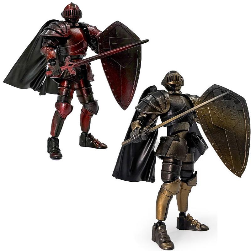 Medieval Knight  Lucky 13 Doll Figure Movable Joint Puppet Joint Building Block 3D Assembled Boy Toys Gifts Building Blocks Kids