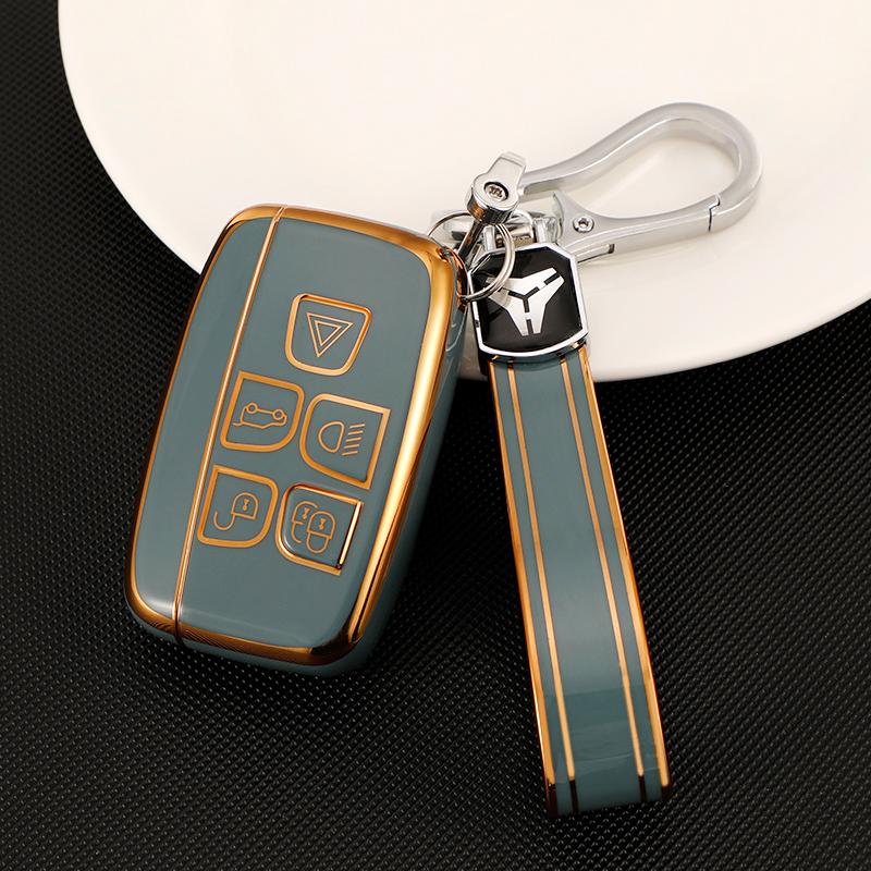 For Land Rover Range Rover Evoque Sport Freelander Discovery Velar For Jaguar Xe Xf Xj Tpu Car Key Case Shell Cover Fob