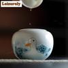 Hand-painted Lucky Duck Jianshui Tea Wash Writing-brush Washer Water Washing Slag Tank Household Chaxi Cafes Accessories Craft