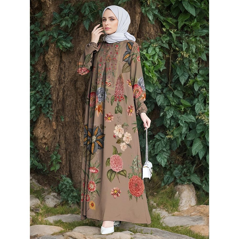 Muslimische Damenroben, lockerer Freizeitstil, einzigartiges Muster, geeignet für den täglichen Gebrauch, bequem und elegant, empfohlen im Jahr 2025
