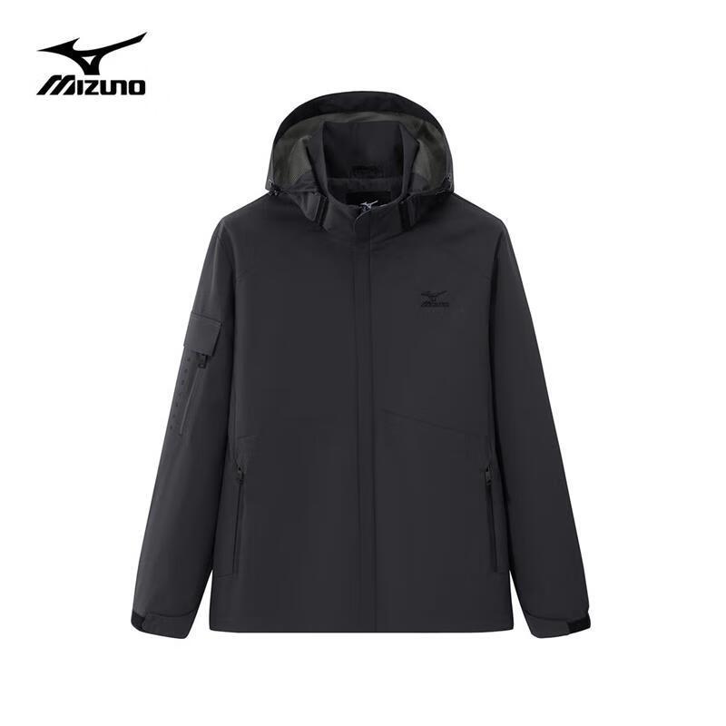 MIZUNO Men's Outdoor Hooded Windproof Waterproof Jacket