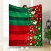 Christmas Hearts and Festive Colors Blanket Flannel Blanket for Bedroom, Living Room, Sofa, and Nap Sofas.