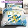 IFK Göteborg football Pattern Bedding,Quilt Set Quilt Cover Pillowcase Home Birthday Gift (1*duvet cover+2*pillowcase,without core)