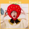 Plush Strawberry Headgear Hat Fruit Toy Cartoon Photo Props Cute Gift Birthday