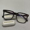 2 Pieces of Transparent Computer Glasses Frame Women Men Anti Blue Light Glasses Blackout Glasses Optical Glasses Lenses