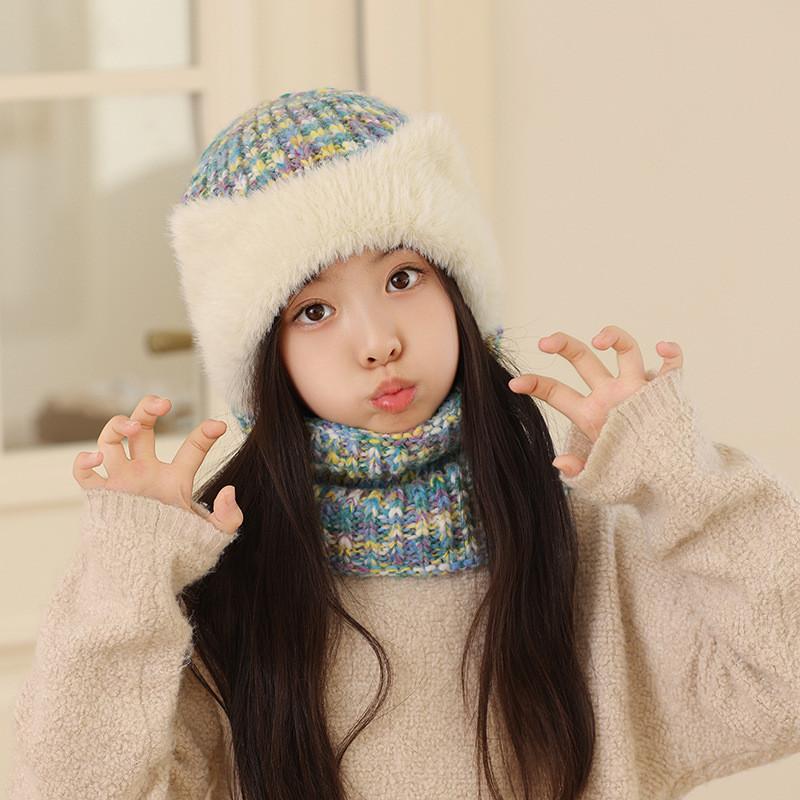 Kids Cozy Knit Beanie With Windproof Design For Winter Outdoor Activities жёлтый