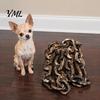 Funny Dog Walk Props Simulated Iron Chain for Haunted House Cosplay, Halloween Plastic Prop, Novelty Yorkie Decorative Leash, Lightweight Fake