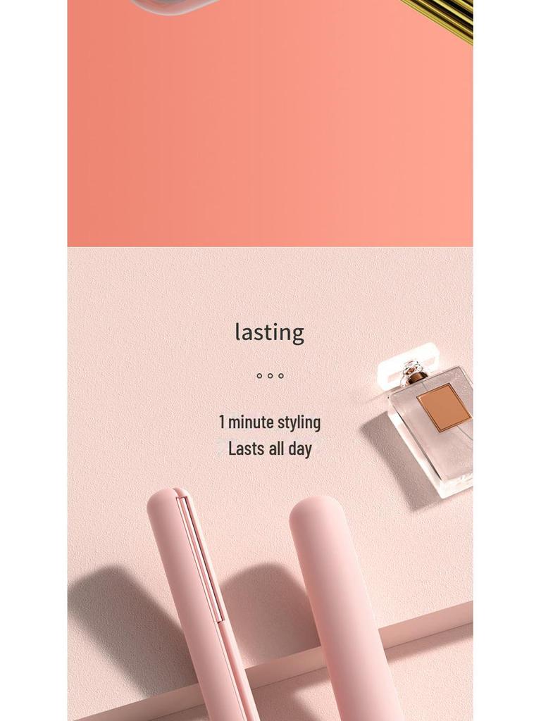 Minhuang Mini Hair Straightener for Women: Straighten and Curl Hair