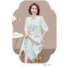 High Quality Chinese Style Summer Dress Set for Women Slimming Two Piece Outfit Fashionable and Elegant