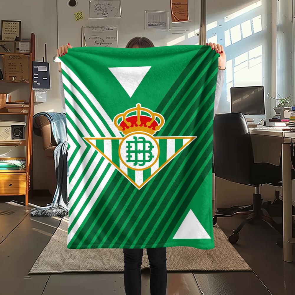 1 Stuks Deportivo Print Flanellen Deken, Hoge Kwaliteit Comfortabel voor Alle Seizoenen, Woondecoratie, Warmte en Comfort, Perfect voor Kerstcadeaus