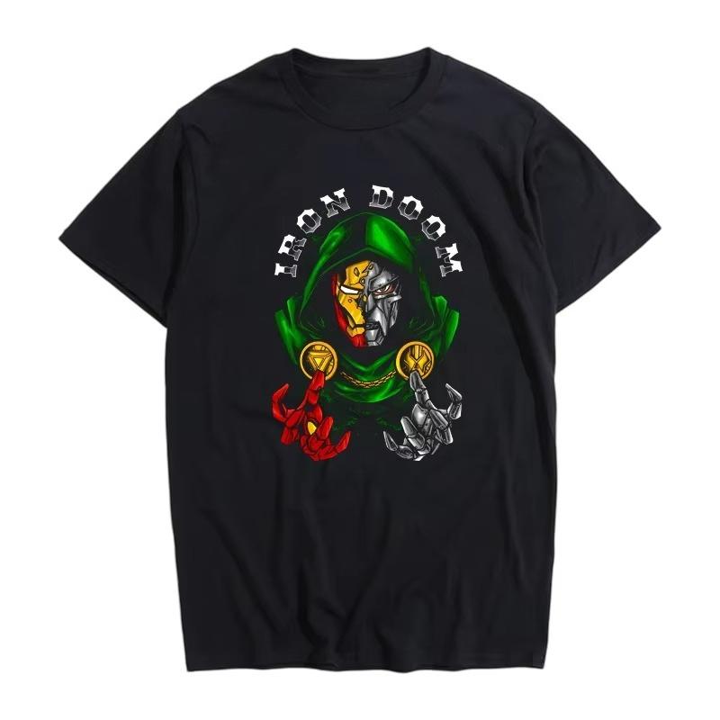 

2026 Iron Doom Doctor Doom Iron Man Marvel TShirt Avengers Premium Oversized Cotton Unisex Casual Crew Neck Short Sleeve Top 2XL