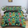 Japanese Doll Printed King Queen Duvet Cover Cartoon Lucky Cat Bedding Set For Kids Girls Fan White 2/3PCS Polyester Quilt Cover