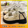 French Platform Small Leather Shoes Women's Retro British Style Sweet with Skirt Mary Jane Single Shoes 2025 Spring and Autumn New