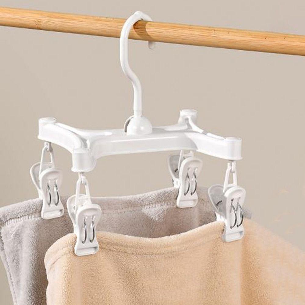 360° Rotatable Underwear Drying Rack Efficient Pants Hanger H Shaped Trouser Hanger  Skirts