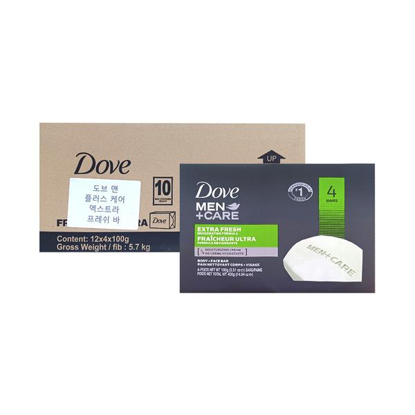 

Dove Men Plus Care Extra Fresh Bars All-in-One Beauty Bars 100g (24 Count)