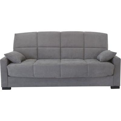 3-seater Sofa Bed - Light Grey - 14 Cm Mattress - 130 X 190 Cm - MEGAN